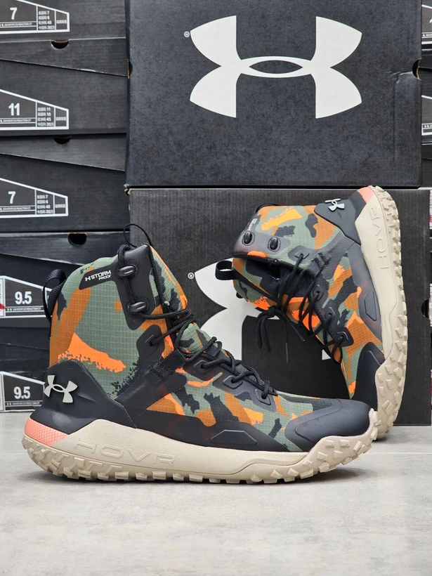 کتونی نیم بوت آندرآرمور هاور استورم ارتشی سایز ۴۰ تا ۴۵  Under Armour HOVR Storm