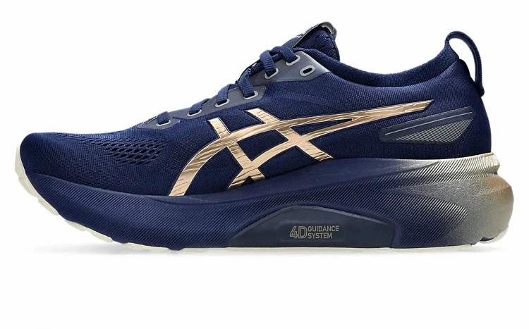 کتونی ژل کایانو 31 اسیکس آبی سرمه ای طلایی سایز ۴۰ تا ۴۵ Asics Gel Kayano 3۱