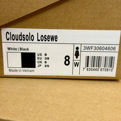 کتونی آن رانینگ لوئوه کلود سولو مشکی سفید سایز 37 تا 45 ON RUNNING LOEWE CLOUD SOLO