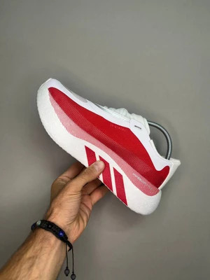 کتونی آدیداس هایپر بوست سایز 41 تا 45 قرمز سفید ADIDAS HYPERBOOST