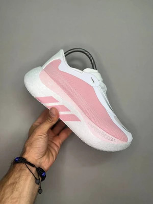 کتونی آدیداس هایپر بوست سایز 37 تا 40 صورتی سفید ADIDAS HYPERBOOST